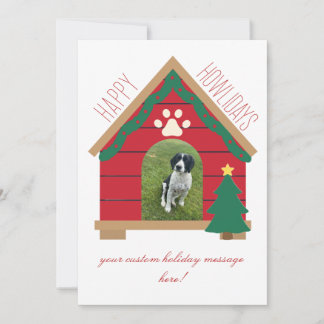 Carte de Noël pour chien Joyeux Howlidays
