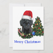 Carte de Noël pour chien mignon (Devant)