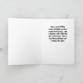 Carte de Noël pour coiffeuse en vert (Intérieur)