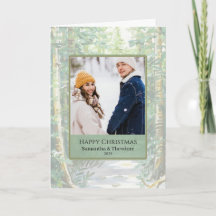 Carte de Noël pour couple - Bois