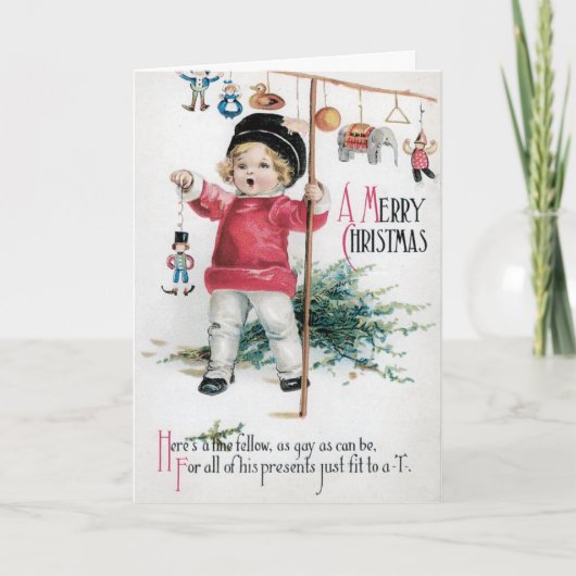 Carte de Noël pour enfants adorable (Devant)