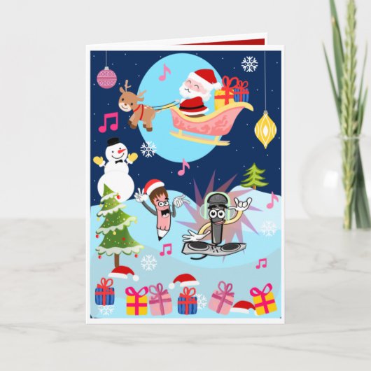 Carte de Noël pour enfants - Carte interactive (Devant)