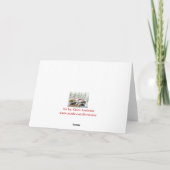 Carte de Noël pour enfants et chiots (Dos)