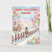 Carte de Noël pour enfants Nutcracker Fantasy Land (Devant)