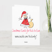 Carte de Noël pour enfants pour les parents (Dos)