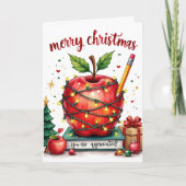 Carte de Noël pour enseignant apprécié (Devant)