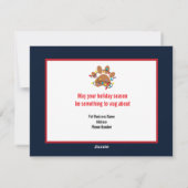 Carte de Noël pour entreprise de pets (Dos)
