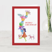 Carte de Noël pour fille cadeau (Devant)