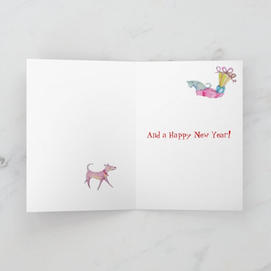 Carte de Noël pour fille cadeau (Intérieur)