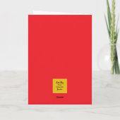 Carte de Noël pour furet (Dos)