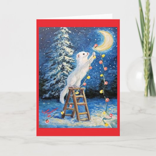 Carte de Noël pour furet (Devant)