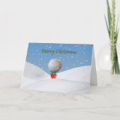 Carte de Noël pour Golfer (Devant)