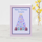 Carte de Noël pour Hairstylist Lavender Tree (Fleur jaune)