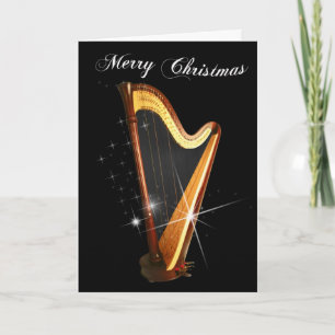 Carte de Noël pour Harpe à Pedales