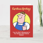 Carte de Noël pour homme ou do-it-yourself (Devant)