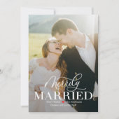 Carte de Noël pour jeunes mariés de mariage heureu (Devant)