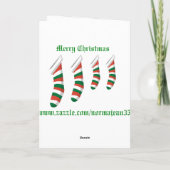 Carte de Noël pour la marraine (Dos)