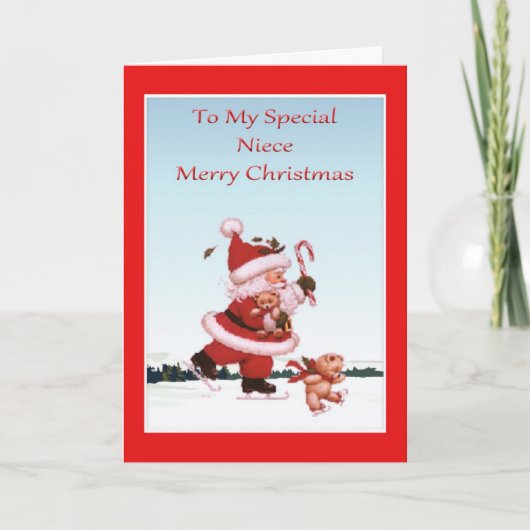 Carte de Noël pour la nièce (Devant)