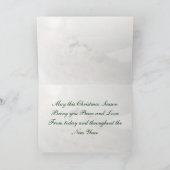 Carte de Noël pour la paix et l'amour du moineau (Intérieur)