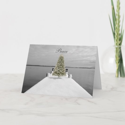 Carte de Noël pour la paix et les fêtes (Devant)