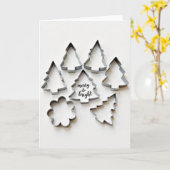 Carte de Noël pour la préparation de gâteaux Joyeu (Fleur jaune)