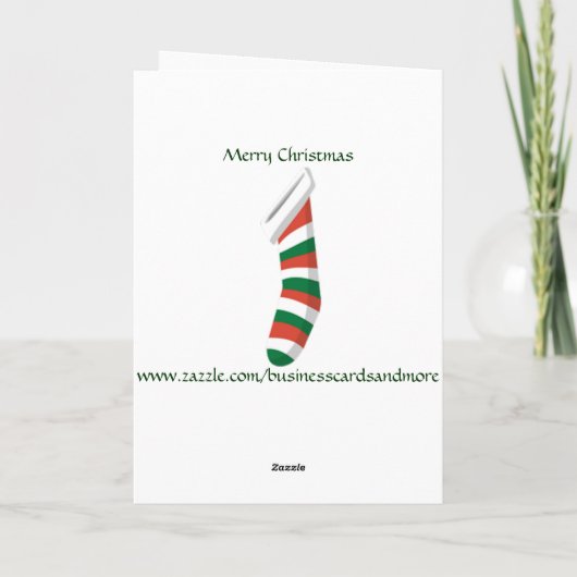 Carte de Noël pour le chef (Dos)