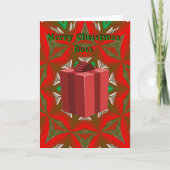 Carte de Noël pour le chef (Devant)