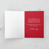 Carte de Noël pour le mari (Intérieur)