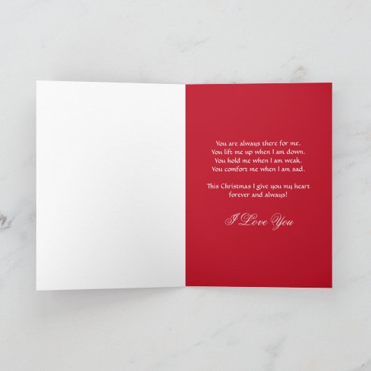 Carte de Noël pour le mari (Intérieur)