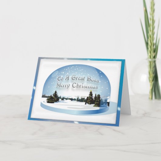 Carte de Noël pour le patron (Devant)