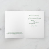 Carte de Noël pour le prêtre (Intérieur)