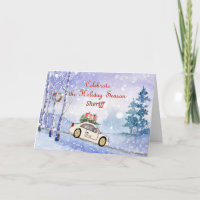 Carte de Noël pour le shérif