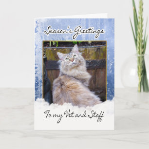 Carte de Noël pour le vétérinaire - carte de Noël