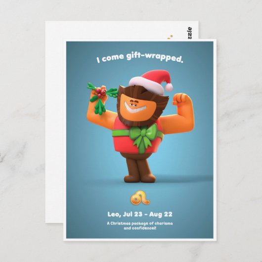 Carte de Noël pour Leo (Devant / Derrière)