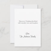 Carte de Noël pour les amateurs de thé (Dos)