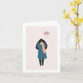 Carte de Noël pour les amis (Fleur jaune)