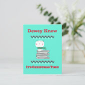 Carte de Noël pour les bibliothécaires (Debout devant)