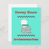 Carte de Noël pour les bibliothécaires (Devant / Derrière)