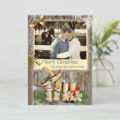 Carte de Noël pour les bottes de cowboy du pays et (Debout devant)