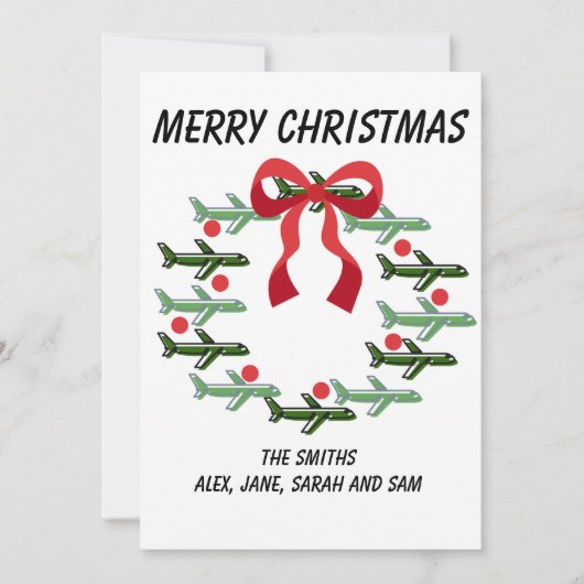 Carte de Noël pour les couronnes debout et loin (Devant)