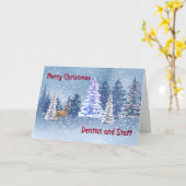 Carte de Noël pour les dentistes et le personnel (Fleur jaune)