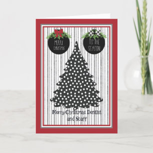 Carte de Noël pour les dentistes et le personnel