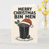 Carte de Noël pour les éboueurs (Fleur jaune)
