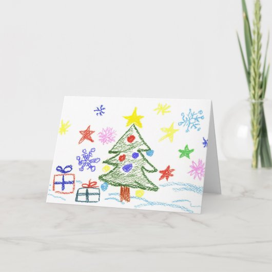 Carte de Noël pour les enfants à donner à n'import (Devant)
