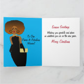 Carte de Noël pour les femmes africaines américain (Intérieur)