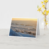 Carte de Noël pour les moutons d'hiver (Fleur jaune)