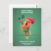 Carte de Noël pour les Poissons (Devant / Derrière)