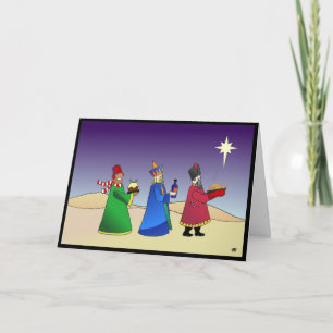 Carte de Noël pour les trois hommes
