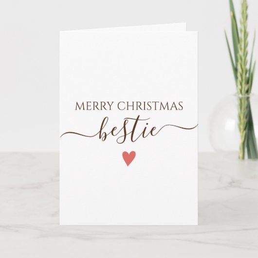 Carte de Noël pour ma meilleure amie (Devant)