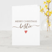 Carte de Noël pour ma meilleure amie (Fleur jaune)